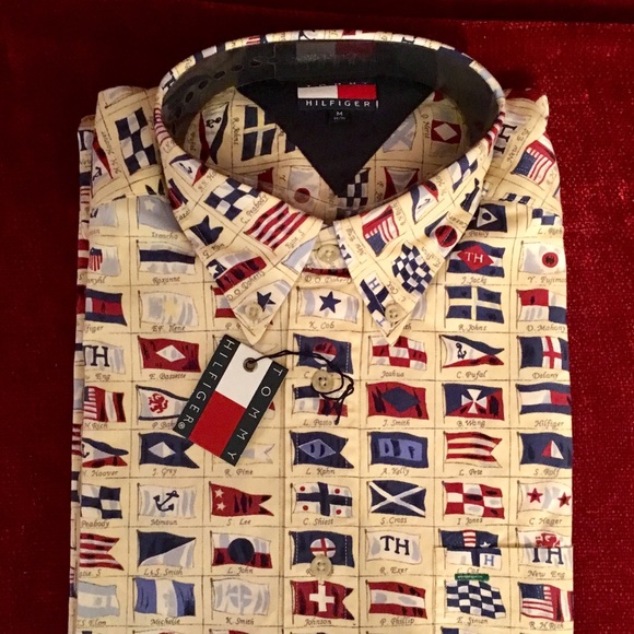 Vintage Tommy Hilfiger Nautical Flag 
